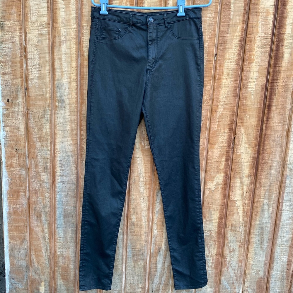 &DENIM black skinny high waisted jean
